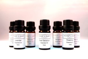 Soap Cart's range of Essential Oils for soap making, aromatherapy and massage.